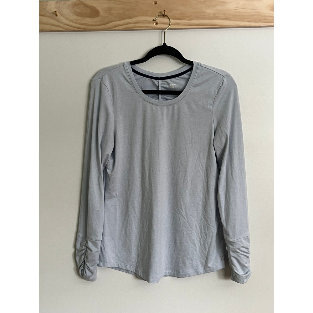 Title Nine Performance Long Sleeve Shirt Zip Pocket Women Medium